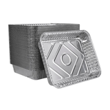 Aluminiumscontainere R879-930G udeladt med aluminiumslåg - 100 stykker