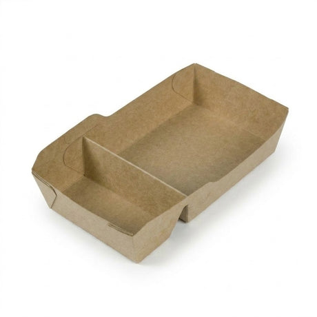 Kraft snackbakker fedttætte – Kraftpapir pommes frites-bakker engangs 7 størrelser | A7 t.o.m. A50 | 50/100/500 stk.