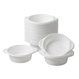 Suppeskåle 350ml plast - 100 stk. suppebægre til restauration - hvide