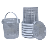 Plastic Emmertje PP Transparant 770ml – Tamper Evident Deksel Hengsel | 10/20/50 Stuks