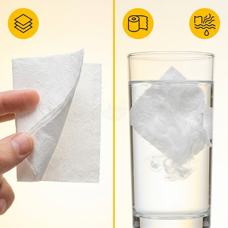 Toiletpapir 3-lags 250 ark eco – Blødt wc-papir cellulose