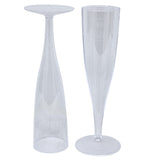 Champagneglas Plastic Hard PS 135ml - 10 stykker | Genanvendelig Plastic Champagne Flute Transparent Party Event