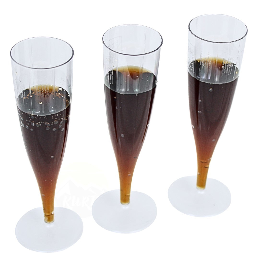 Champagneglas Plastic Hard PS 135ml - 10 stykker | Genanvendelig Plastic Champagne Flute Transparent Party Event