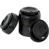 Låg til kaffekopper 80 mm Ø sort - 100 stykker